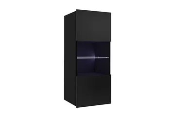 Blue LED - Svart/Svart högglans