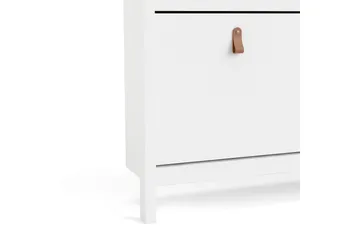 Vallvidera Skoskåp 25x102 cm - Vit/Natur - Products - Förvaring - Skåp - Förvaringsskåp