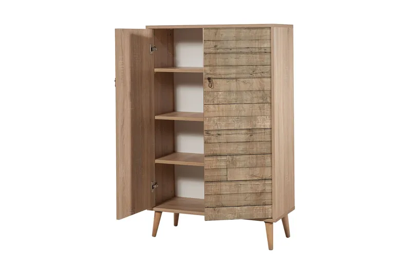 Vellavie Skåp 80 cm Träpanel - Brun - Products - Förvaring - Skåp - Förvaringsskåp