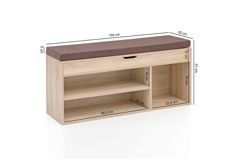 Anielle Skohylla 104x32 cm - Trä/natur - Products - Förvaring - Skoförvaring - Skohylla & skoställ