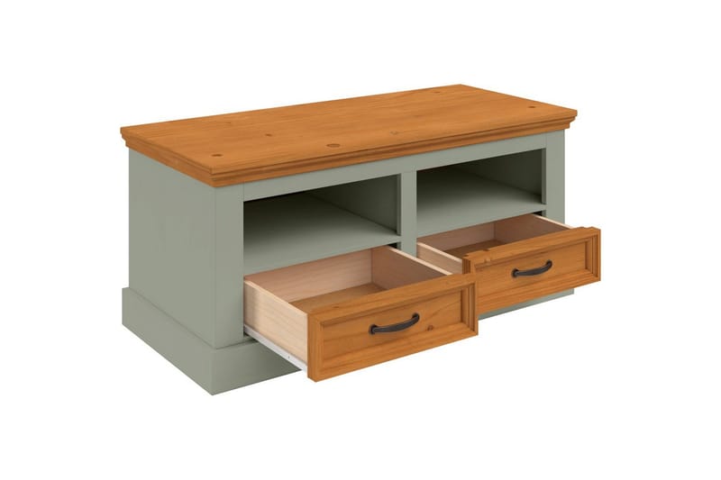 Selma Skobänk 100 cm - Grön - Products - Förvaring - Skoförvaring - Skobänk & skohylla med bänk