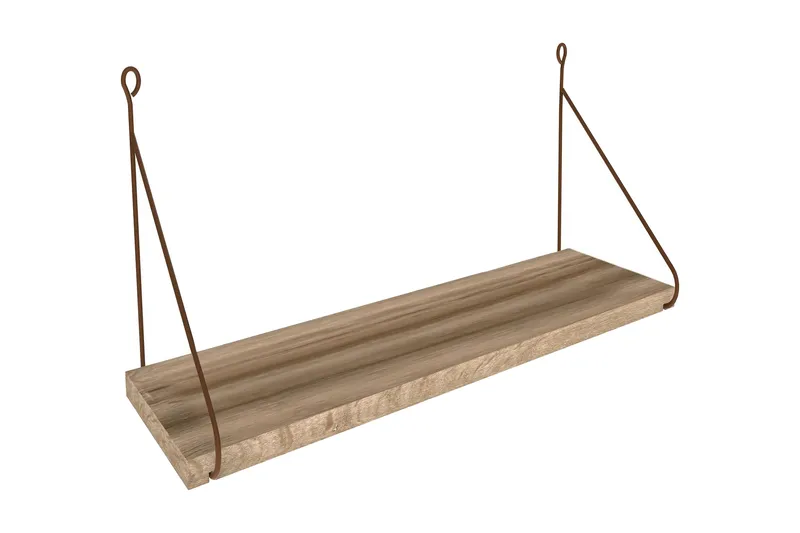 Decormet Vägghylla, Brun