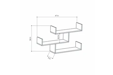 Decorta Vägghylla - Mörkgrå - Products - Förvaring - Småförvaring - Väggförvaring
