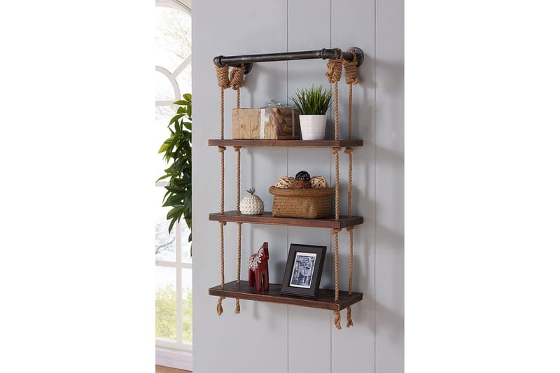 Evila Rephylla 3 Hyllor - Trä/Svart - Products - Förvaring - Småförvaring - Väggförvaring