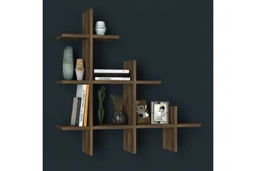 Tera Home Bokhylla - Valnöt - Products - Förvaring - Småförvaring - Väggförvaring