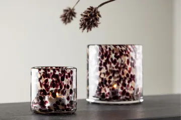 Glora Ljuslykta 8x8 cm - Svart - Products - Inredning - Ljus & dofter - Ljusstakar & ljuslyktor