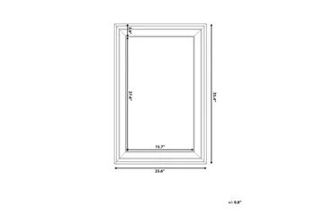 Lunel Spegel 61 cm - Vit - Products - Inredning - Spegel - Hallspegel