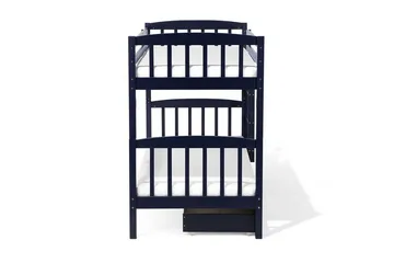 Revin Våningssäng 90x200 cm med Förvaring - Marinblå - Products - Möbler - Barnmöbler - Barnsäng & juniorsäng - Loftsäng barn