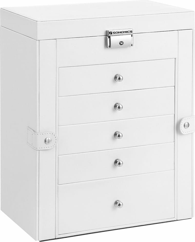 Jade smyckeskrin - Vit - Vit - Products - Möbler - Barnmöbler - Förvaring barnrum - Smyckeskrin barn