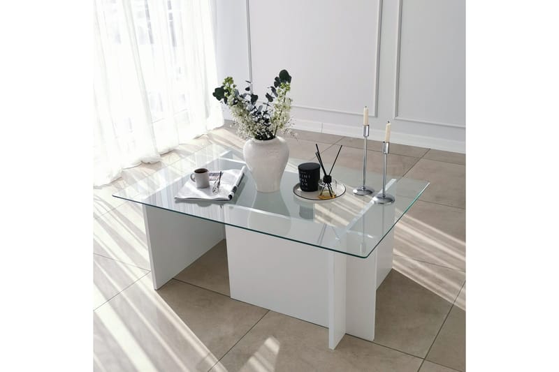 Almasi Soffbord 105x40x105 cm - Vit - Products - Möbler - Bord & matgrupp - Soffbord
