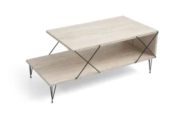 Artenay Soffbord 100 cm - Svart/Marmor - Products - Möbler - Bord & matgrupp - Soffbord