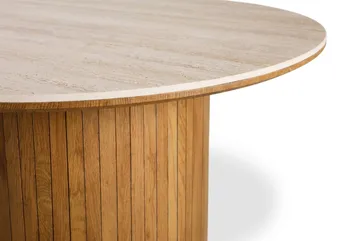 Arvo Matbord Rund 150 cm Travertin - Ek - Products - Möbler - Bord & matgrupp - Matbord & köksbord