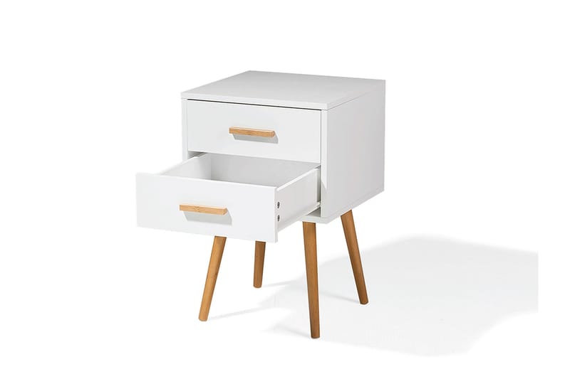 Alabama Sängbord 40 cm - Vit - Products - Möbler - Bord & matgrupp - Avlastningsbord & sidobord - Sängbord & nattduksbord