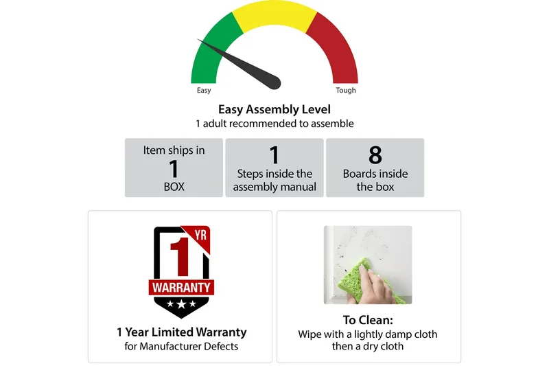 Athena Satsbord Svart/Marmormönster - Novogratz - Products - Möbler - Bord & matgrupp - Avlastningsbord & sidobord - Satsbord