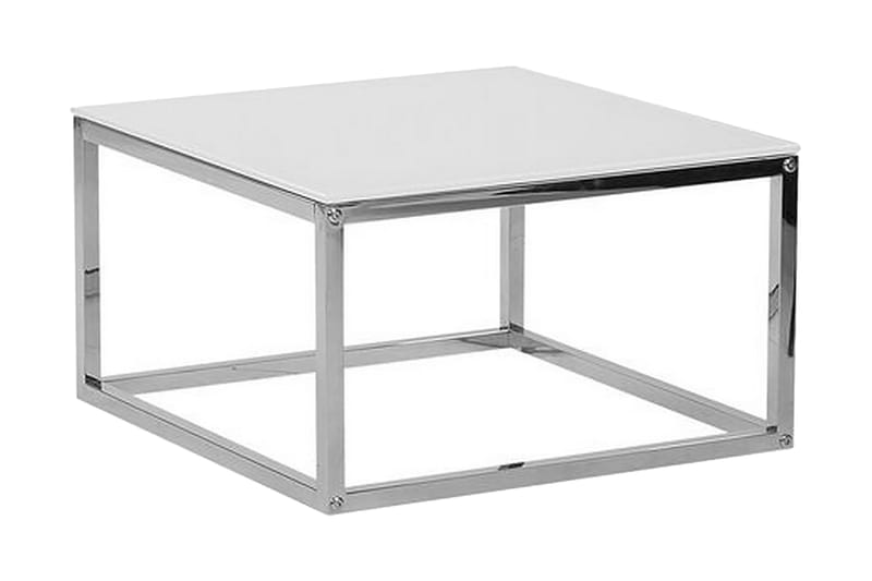 Brea Soffbord 2-pack - Vit/Glas - Products - Möbler - Bord & matgrupp - Avlastningsbord & sidobord - Satsbord