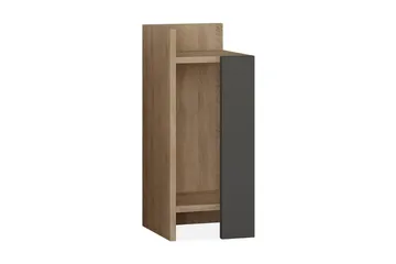 Decorta Sängbord 27 cm - Ekfärg/Mörkgrå - Products - Möbler - Bord & matgrupp - Avlastningsbord & sidobord - Sängbord & nattduksbord