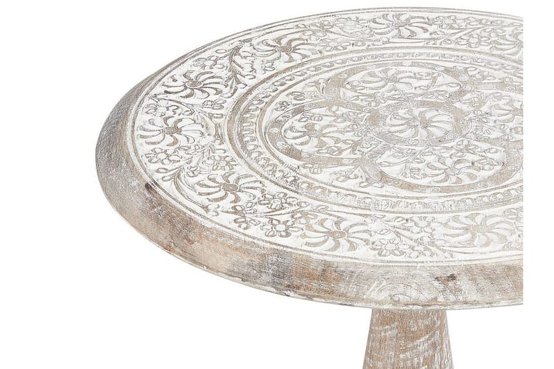 Drusilla Sidobord 45 cm - Ljust trä/Vit - Products - Möbler - Bord & matgrupp - Avlastningsbord & sidobord - Brickbord & småbord