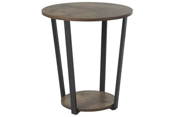 Emmalee Sidobord 50 cm - Mörkt trä/Svart - Products - Möbler - Bord & matgrupp - Avlastningsbord & sidobord - Brickbord & småbord