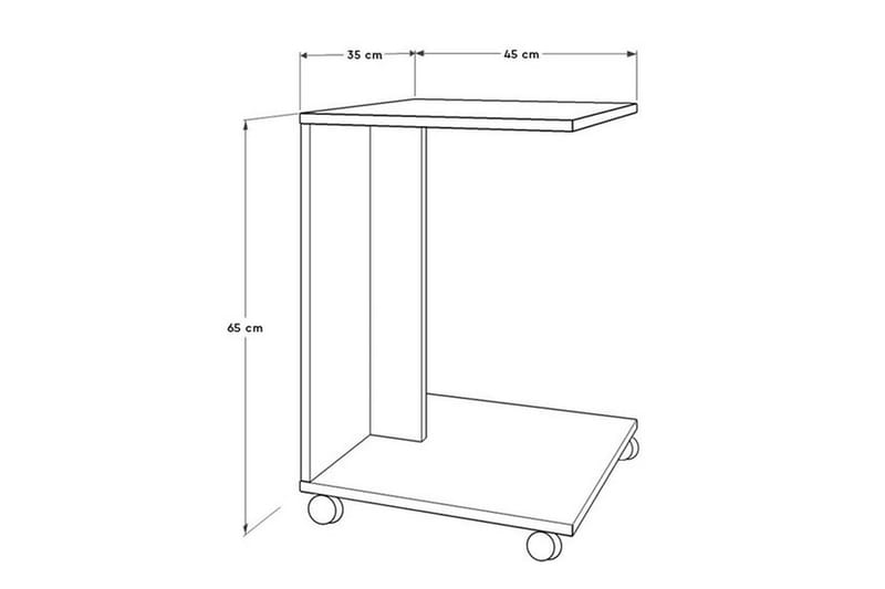 Ajit Sidobord 35x65 cm Brun - Hanah Home - Products - Möbler - Bord & matgrupp - Avlastningsbord & sidobord - Lampbord & sidobord