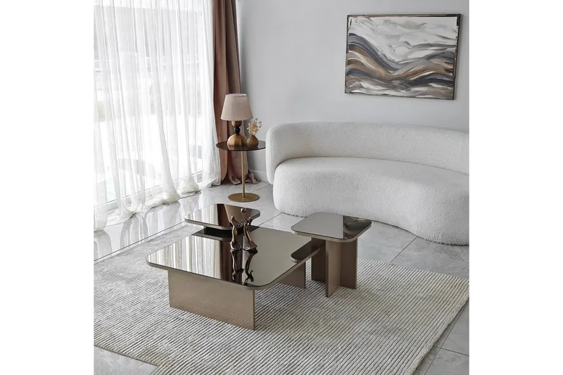 Moosonee Soffbord 80 cm - Beige - Products - Möbler - Bord & matgrupp - Avlastningsbord & sidobord - Satsbord