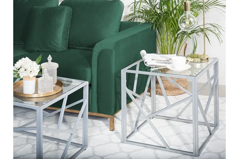 Orland Sidobord 50 cm - Silver - Products - Möbler - Bord & matgrupp - Avlastningsbord & sidobord - Brickbord & småbord