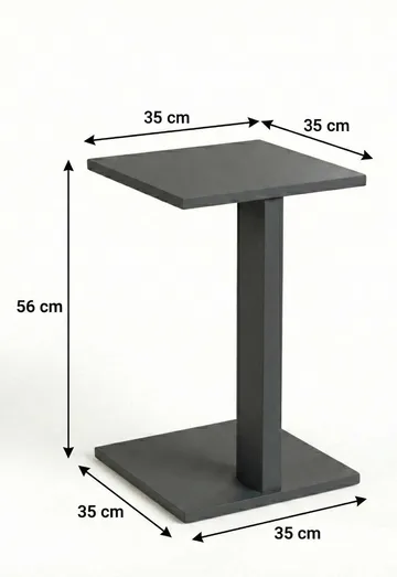 Rumira Sidobord 35 cm - Grå - Products - Möbler - Bord & matgrupp - Avlastningsbord & sidobord - Piedestal & blompiedestal