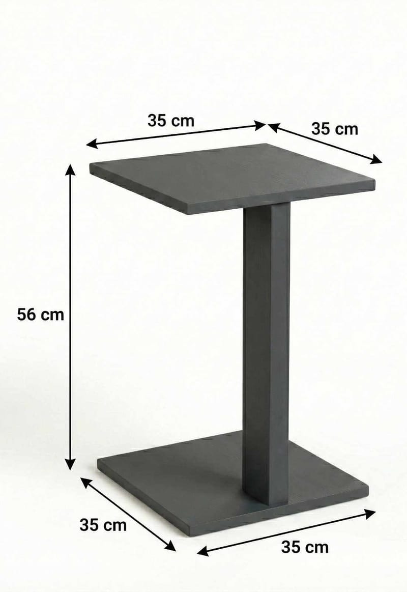 Rumira Sidobord 35 cm - Grå - Products - Möbler - Bord & matgrupp - Avlastningsbord & sidobord - Piedestal & blompiedestal