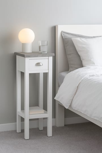 Sängbord med cementskiva - Hugo - Vit - Products - Möbler - Bord & matgrupp - Avlastningsbord & sidobord - Sängbord & nattduksbord