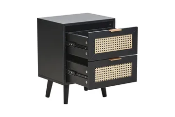 Sängbord Opoco med 2 förvaringslådor - Products - Möbler - Bord & matgrupp - Avlastningsbord & sidobord - Sängbord & nattduksbord