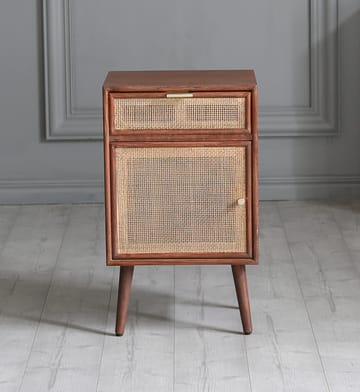 Sängbord valnöt/rotting 71 cm högt - Valnöt/rotting - Products - Möbler - Bord & matgrupp - Avlastningsbord & sidobord - Sängbord & nattduksbord