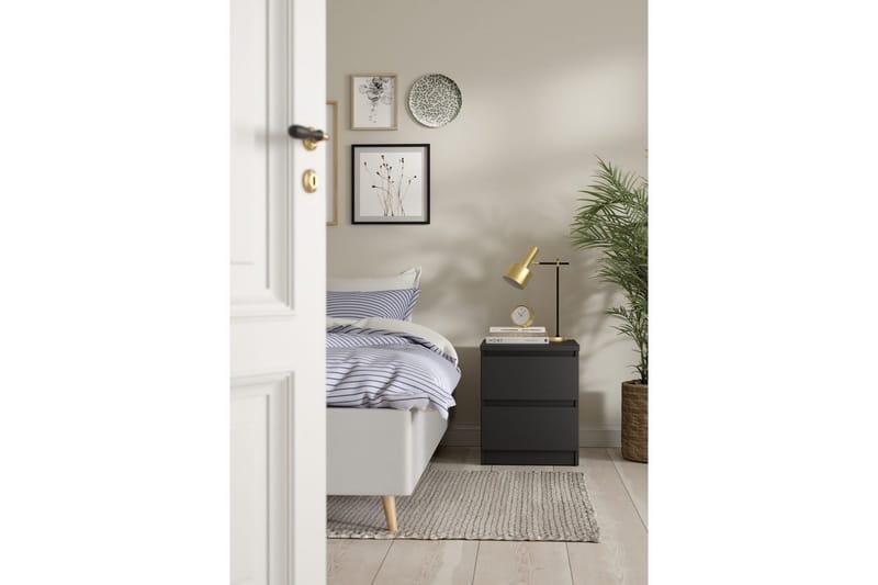 Salomns Sängbord 40,4 cm - Grå - Products - Möbler - Bord & matgrupp - Avlastningsbord & sidobord - Sängbord & nattduksbord