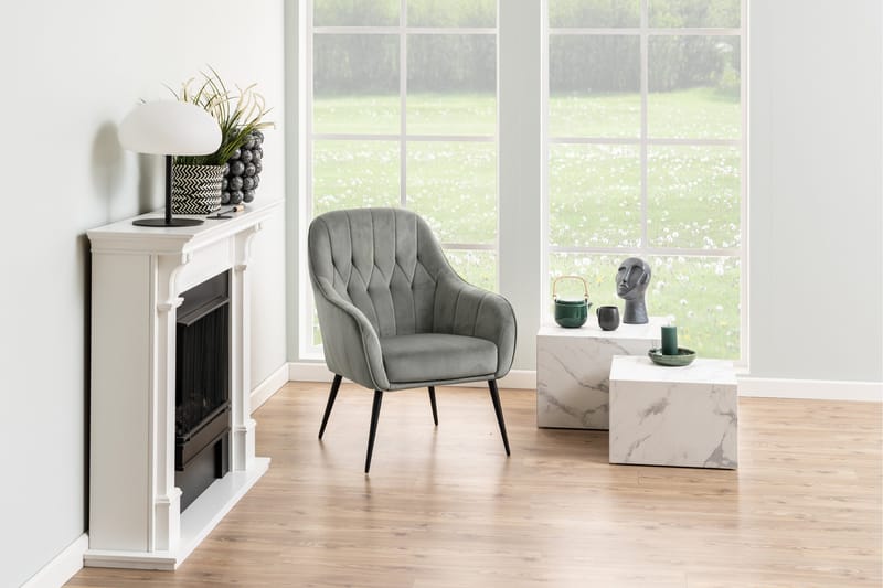 Samon Soffbord 58x58 cm - Vit - Products - Möbler - Bord & matgrupp - Avlastningsbord & sidobord - Satsbord