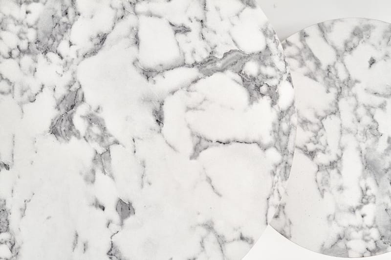 Satsbord Ø38/60 cm - Vit marmoreffekt / guld - Vit marmor/guld - Products - Möbler - Bord & matgrupp - Avlastningsbord & sidobord - Satsbord