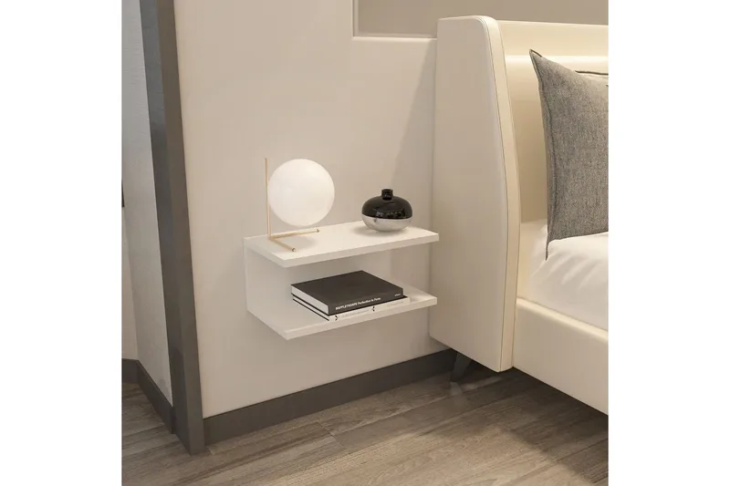 Torvic Sängbord 45 cm - Vit - Products - Möbler - Bord & matgrupp - Avlastningsbord & sidobord - Sängbord & nattduksbord