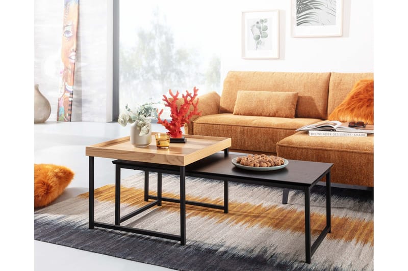 Wilhem Satsbord 110 cm Fyrkantig - Natur - Products - Möbler - Bord & matgrupp - Avlastningsbord & sidobord - Satsbord