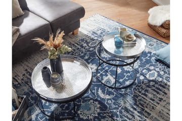 Wilhem Satsbord 46 cm Rund - Silver - Products - Möbler - Bord & matgrupp - Avlastningsbord & sidobord - Satsbord