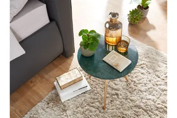 Wilhem Sidobord 38 cm Rund - Grön - Products - Möbler - Bord & matgrupp - Avlastningsbord & sidobord - Brickbord & småbord