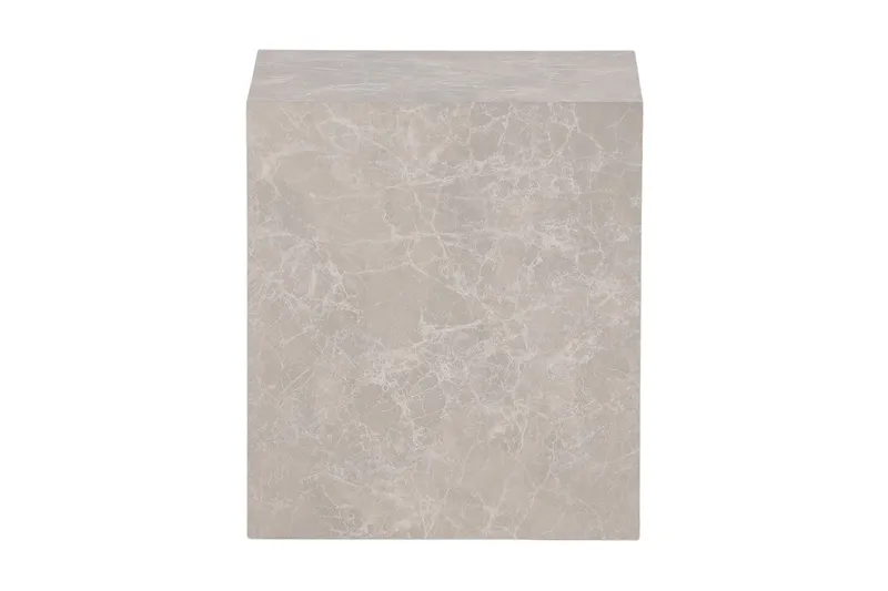 York High Travertin Sidobord 40x40x45 cm, Beige