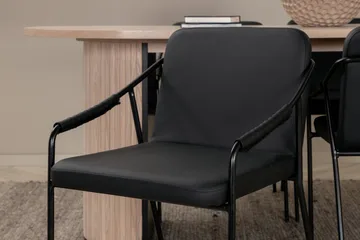 Bianca Matgrupp 200 cm Oval med 4 Tvista stolar - Svart - Products - Möbler - Bord & matgrupp - Matgrupp