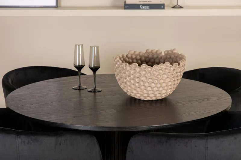 Bianca runt matbord med 4st Berit matstol - Products - Möbler - Bord & matgrupp - Matgrupp