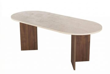 Ceylin Matbord 200x75x90 cm - Travertine Walnut - Products - Möbler - Bord & matgrupp - Matbord & köksbord