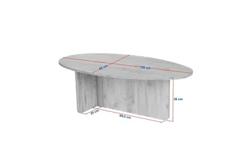 Ceyra Soffbord 120 cm - Valnöt - Products - Möbler - Bord & matgrupp - Soffbord