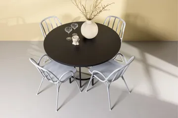 Copenhagen Matgrupp 115 cm Rund med 4 Dyrön stolar - Svart - Products - Möbler - Bord & matgrupp - Matgrupp