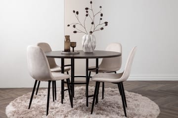 Copenhagen Matgrupp 115 cm Rund med 4 Polar stolar - Beige - Products - Möbler - Bord & matgrupp - Matgrupp