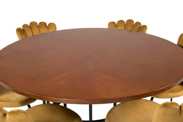 Copenhagen Matgrupp 140 cm Rund med 6 Limhamn stolar - Svart - Products - Möbler - Bord & matgrupp - Matgrupp