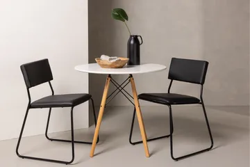 Danburi Matgrupp 60 cm Rund med 2 Kenth Stolar - Svart - Products - Möbler - Bord & matgrupp - Matgrupp