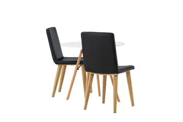 Danburi Matgrupp 60 cm Rund med 2 Today stolar - Svart - Products - Möbler - Bord & matgrupp - Matgrupp