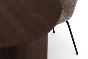 Dano Matbord 180 cm  med 4 Katy Matstolar - Valnöt / Greige - Products - Möbler - Bord & matgrupp - Matgrupp