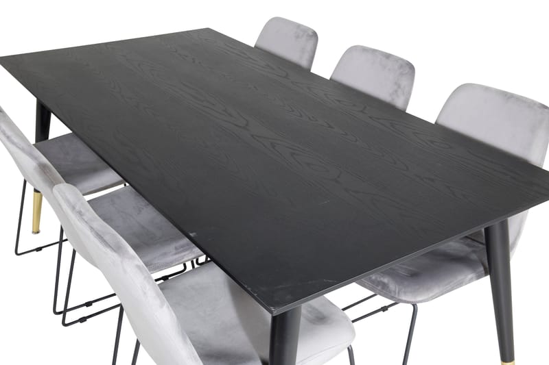 Dipp Matgrupp 180 cm Rektangulär med 6 Muce stolar - Svart/Guld - Products - Möbler - Bord & matgrupp - Matgrupp