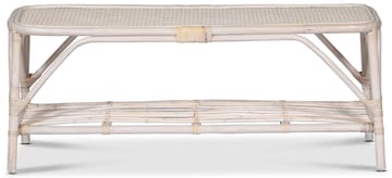 Glory Webbing soffbord i rotting 110 x 50 cm - Whitewash - Whitewash - Products - Möbler - Bord & matgrupp - Soffbord